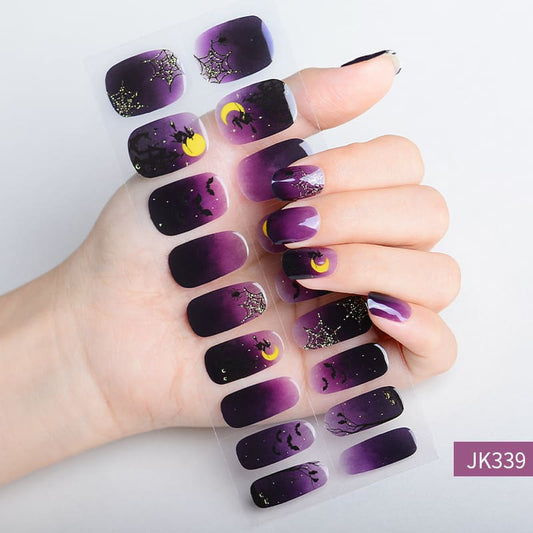 Halloween Nightmare Semi Cured Gel Nail Strips